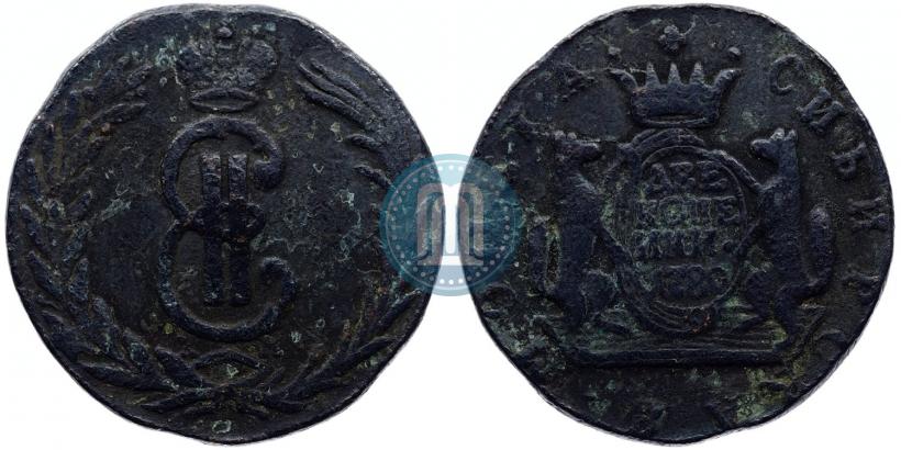 Picture 2 kopecks 1780 year КМ 