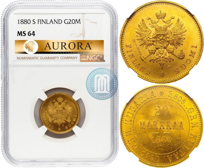 Picture 20 markkaa 1880 year S 