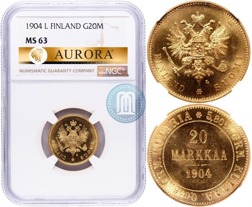 Picture 20 markkaa 1904 year L 