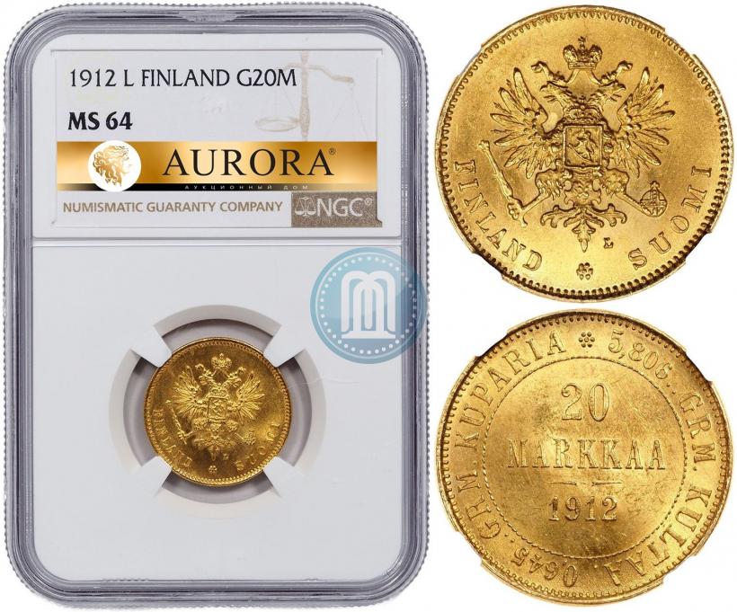 Picture 20 markkaa 1912 year L 