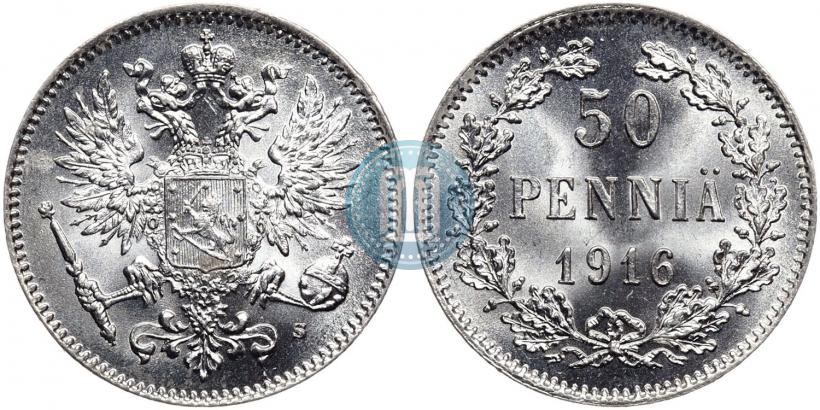 Picture 50 pennia 1916 year S 