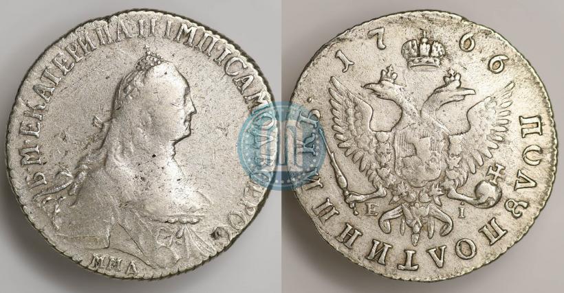 Фото Полуполтинник 1766 года ММД-EI 