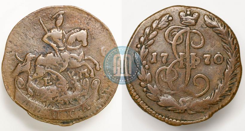 Фото Денга 1770 года ЕМ 