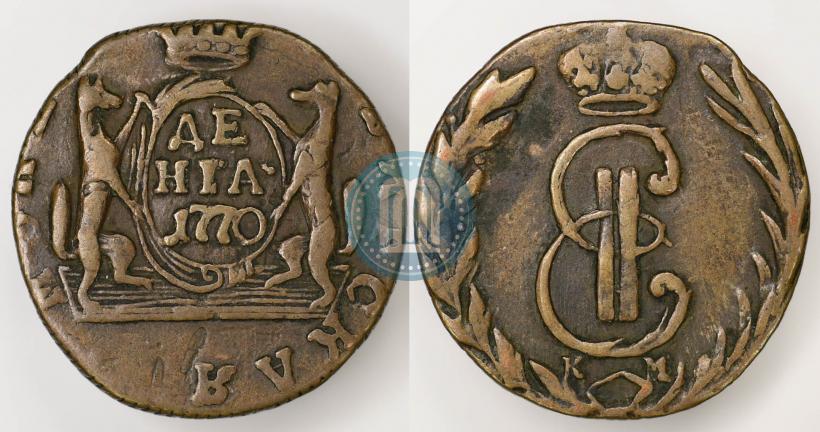 Фото Денга 1770 года КМ 