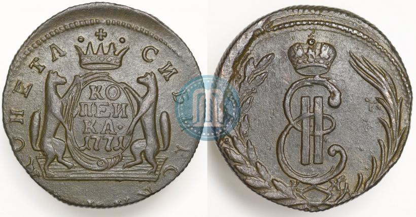 Фото 1 копейка 1771 года КМ 