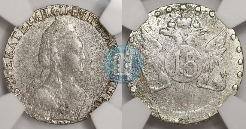 Picture 15 kopecks 1787 year СПБ 
