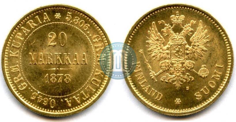 Picture 20 markkaa 1878 year S 