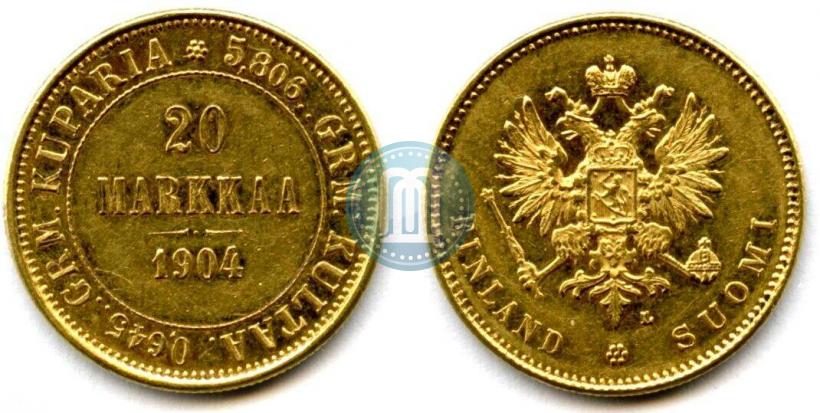 Picture 20 markkaa 1904 year L 