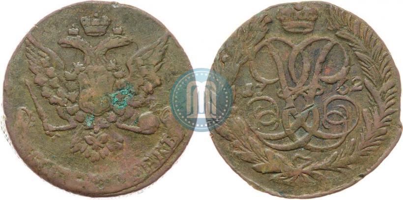 Picture 5 kopecks 1762 year  