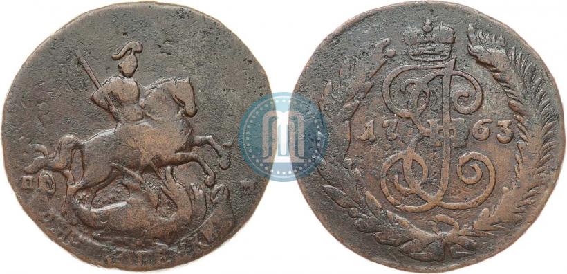 Picture 2 kopecks 1763 year СПМ 