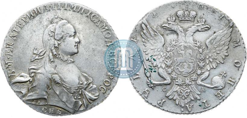 Фото 1 рубль 1764 года СПБ-СА 