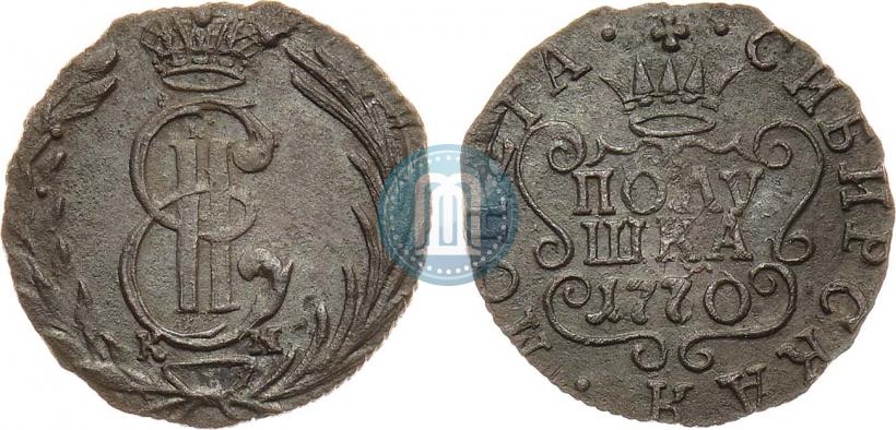 Фото Полушка 1770 года КМ 
