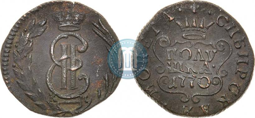 Фото Полушка 1770 года КМ 