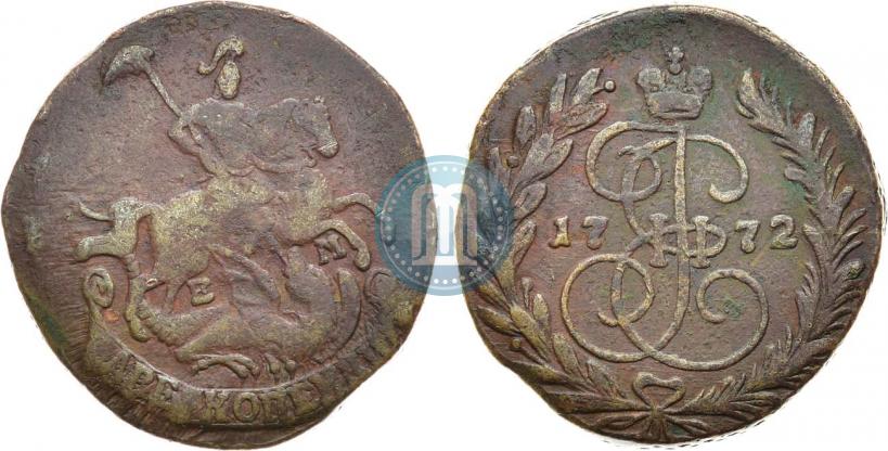 Picture 2 kopecks 1772 year ЕМ 