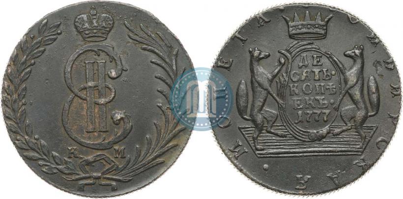 Picture 10 kopecks 1777 year КМ 
