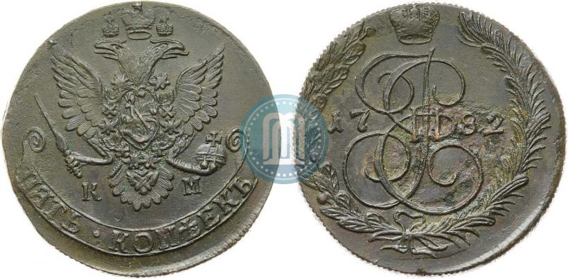 Picture 5 kopecks 1782 year КМ 