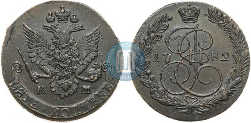 Picture 5 kopecks 1782 year КМ 