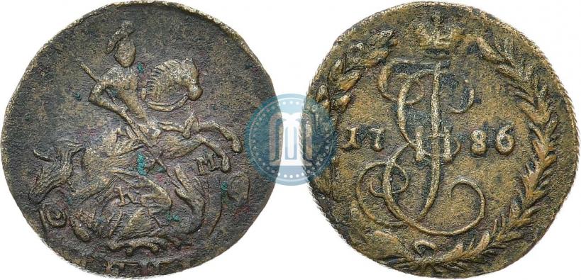 Фото Денга 1786 года КМ 