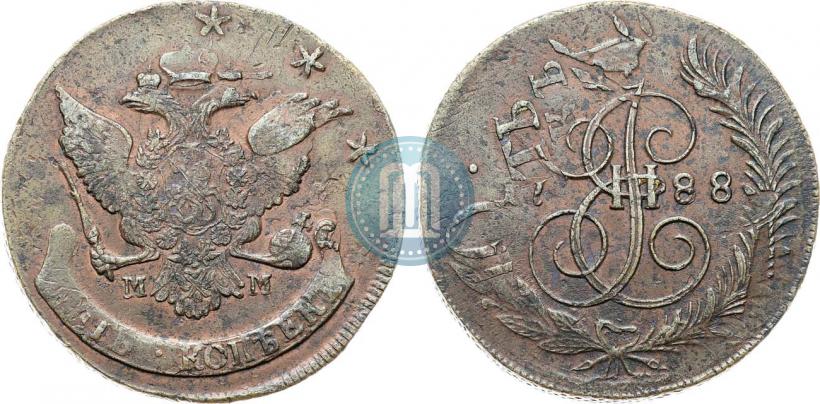 Picture 5 kopecks 1788 year ММ 
