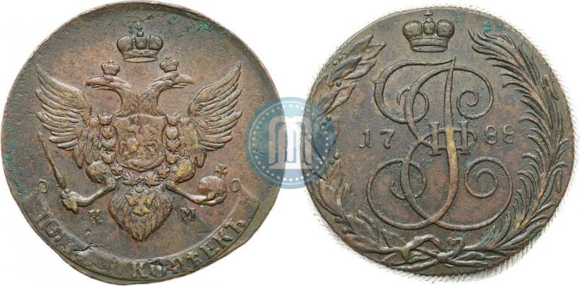 Picture 5 kopecks 1788 year КМ 