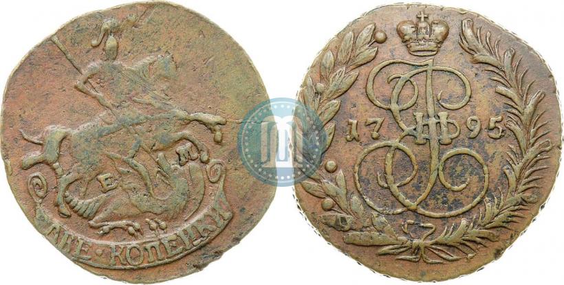 Picture 2 kopecks 1795 year ЕМ 