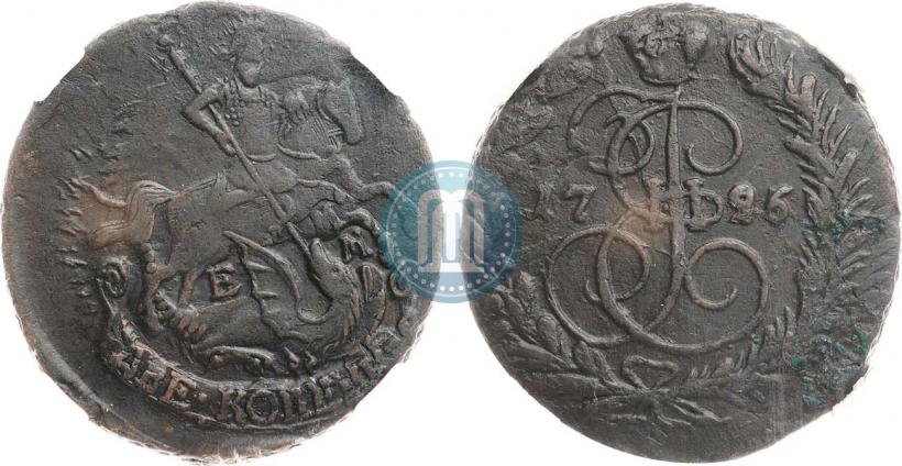 Picture 2 kopecks 1796 year ЕМ 