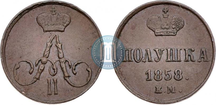Picture Polushka 1858 year ЕМ 