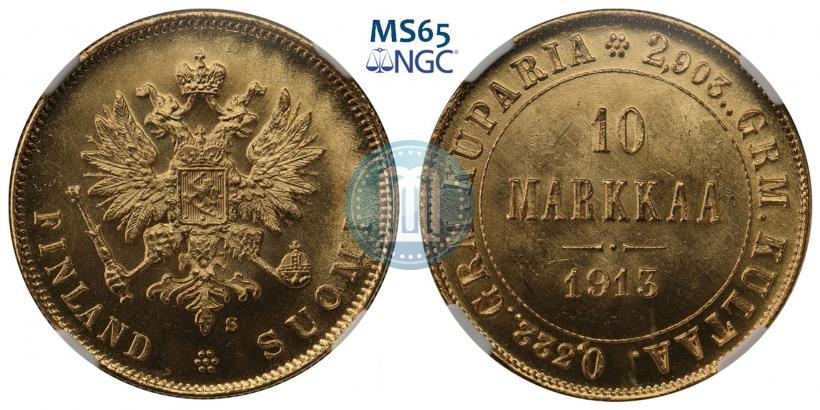 Фото 10 марок 1913 года S 