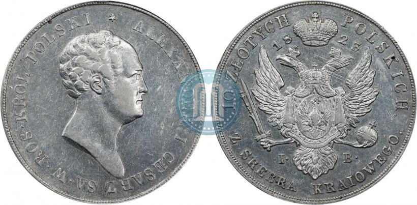 Фото 10 злотых 1821 года IB 