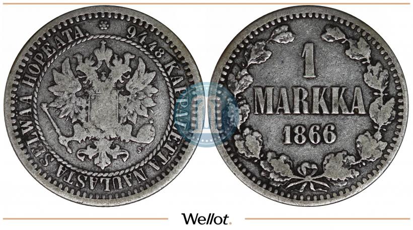 Фото 1 марка 1866 года S 