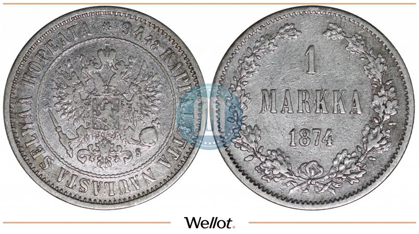 Фото 1 марка 1874 года S 