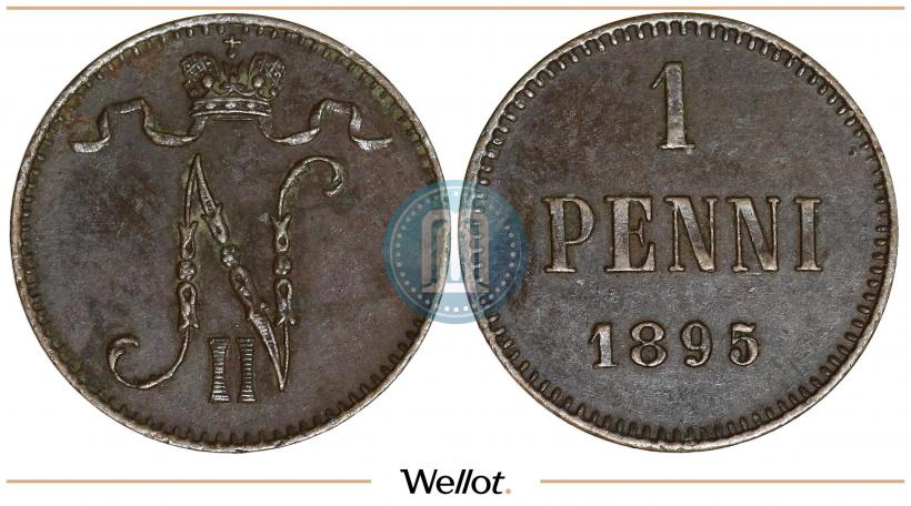 Фото 1 пенни 1895 года  