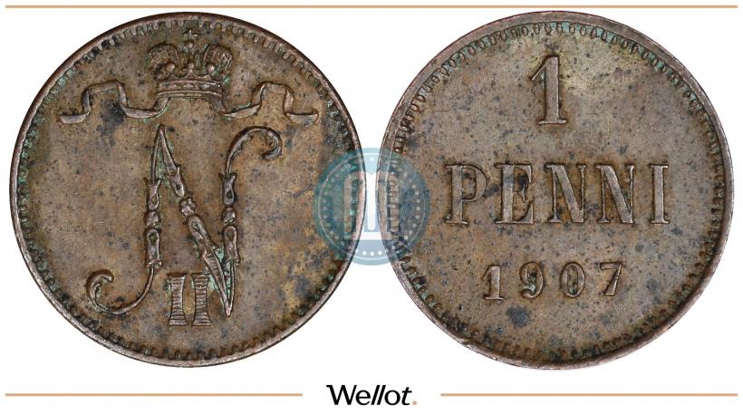 Picture 1 penni 1907 year  