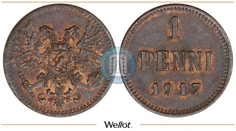 Picture 1 penni 1917 year  