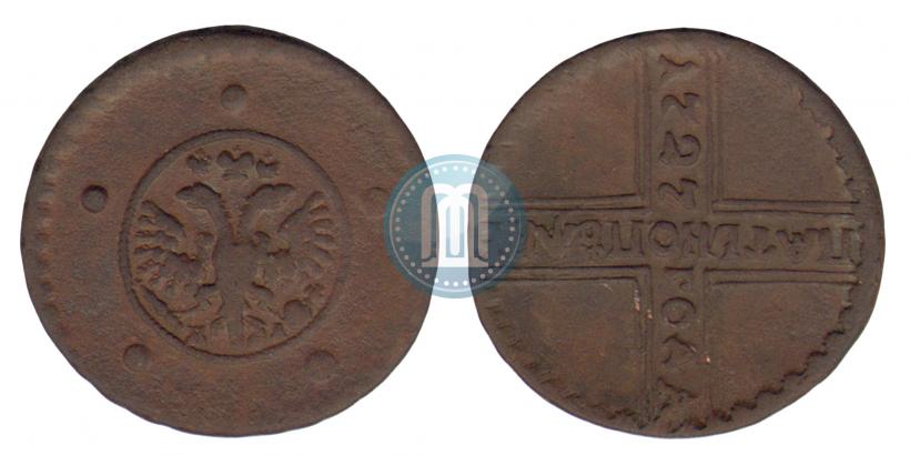 Фото 5 копеек 1727 года КД 