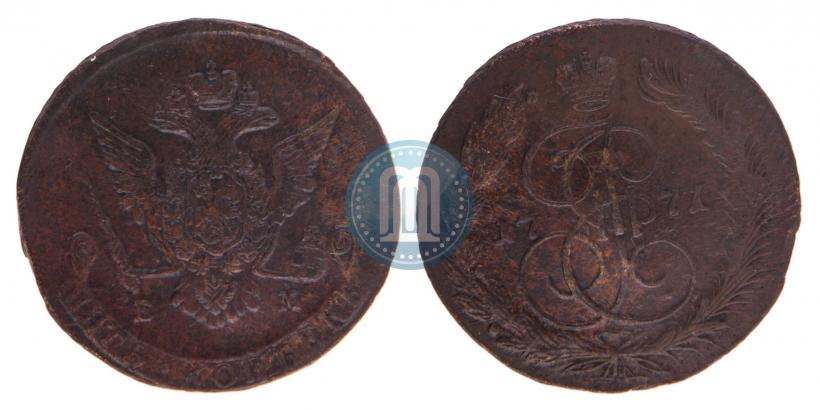 Фото 5 копеек 1771 года ЕМ 