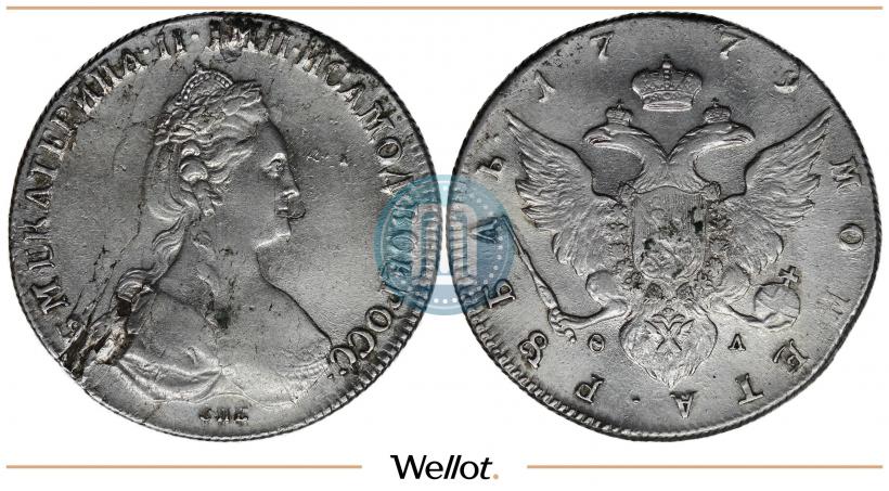 Фото 1 рубль 1779 года СПБ-ФЛ 