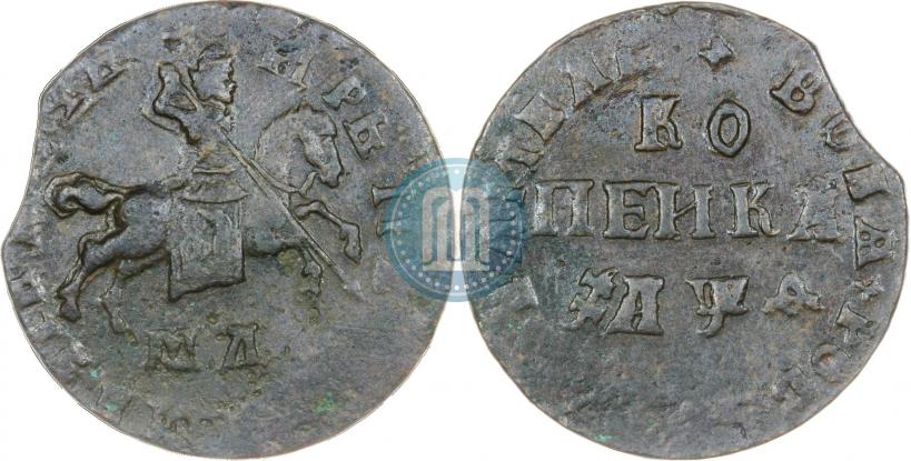Picture 1 kopeck 1709 year МД 