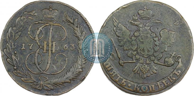Фото 5 копеек 1763 года  