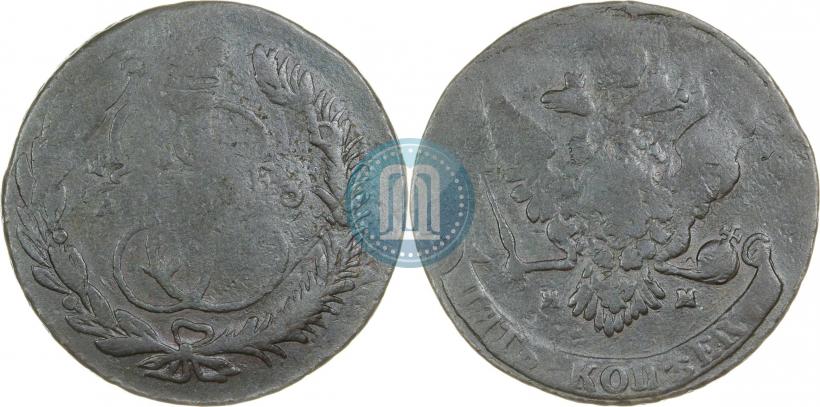 Фото 5 копеек 1763 года ММ 