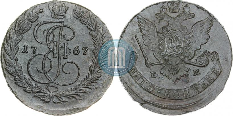 Фото 5 копеек 1767 года ЕМ 
