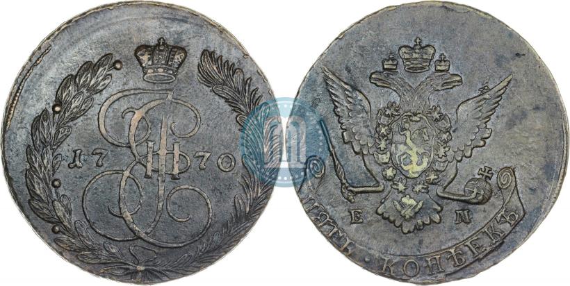 Фото 5 копеек 1770 года ЕМ 