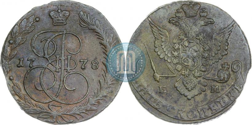 Фото 5 копеек 1779 года ЕМ 