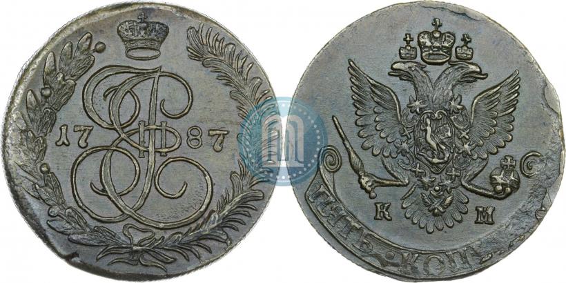 Picture 5 kopecks 1787 year КМ 