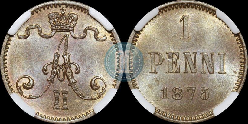 Picture 1 penni 1875 year  