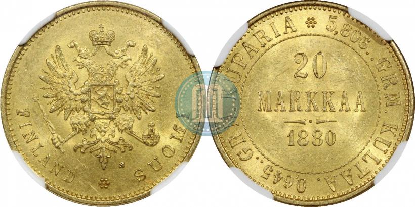 Picture 20 markkaa 1880 year S 