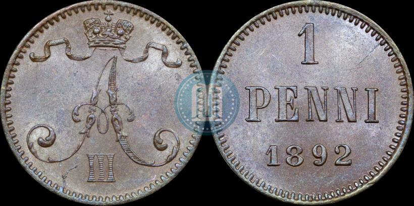 Picture 1 penni 1892 year  