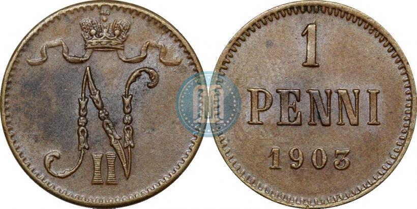 Фото 1 пенни 1903 года  
