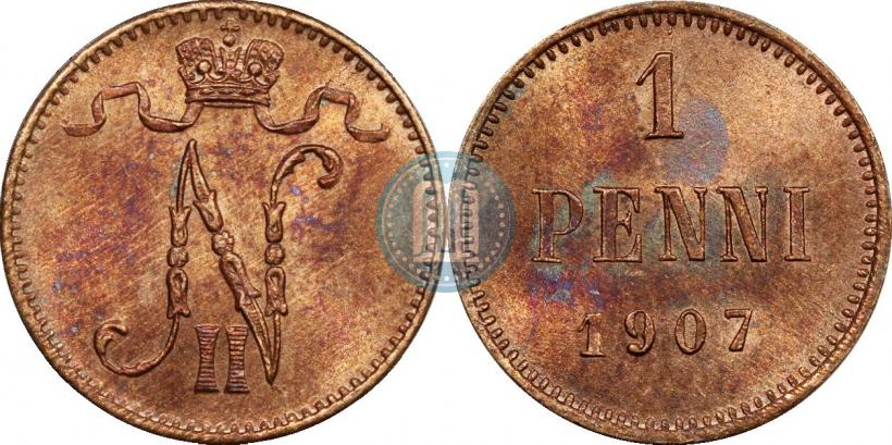 Фото 1 пенни 1907 года  