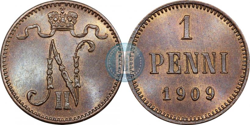 Фото 1 пенни 1909 года  